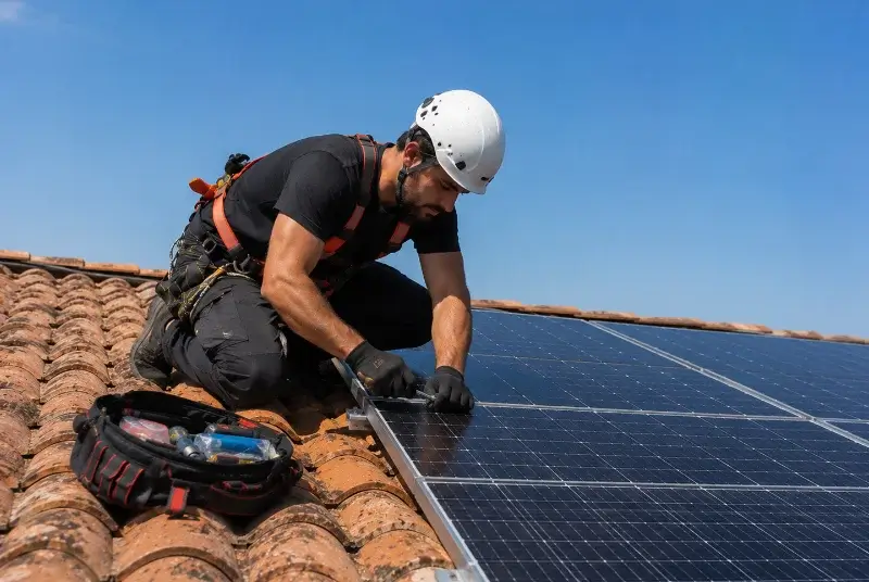 Maintenance et monitoring de panneaux solaires à Nerbis