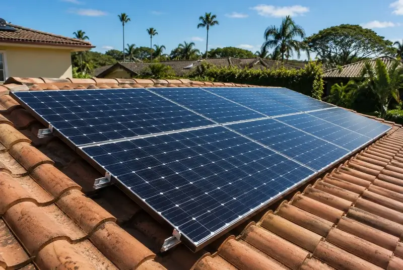 Installation de panneaux solaires à Nerbis